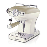 Ariete Vintage Espressomaschine, Beige, Siebträger Kaffeemaschine, 15 Bar