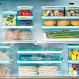 LocknLock Freezer Fit - Vorratsdose 3,5 L mit Teiler und Drainplatte - Frischhaltedose, Gefriergeeignet