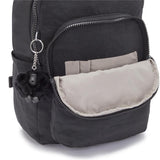 Kipling SEOUL S, Kleiner Schulrucksack mit 11-Zoll-Tabletfach, 14L, Black Noir (schwarz)