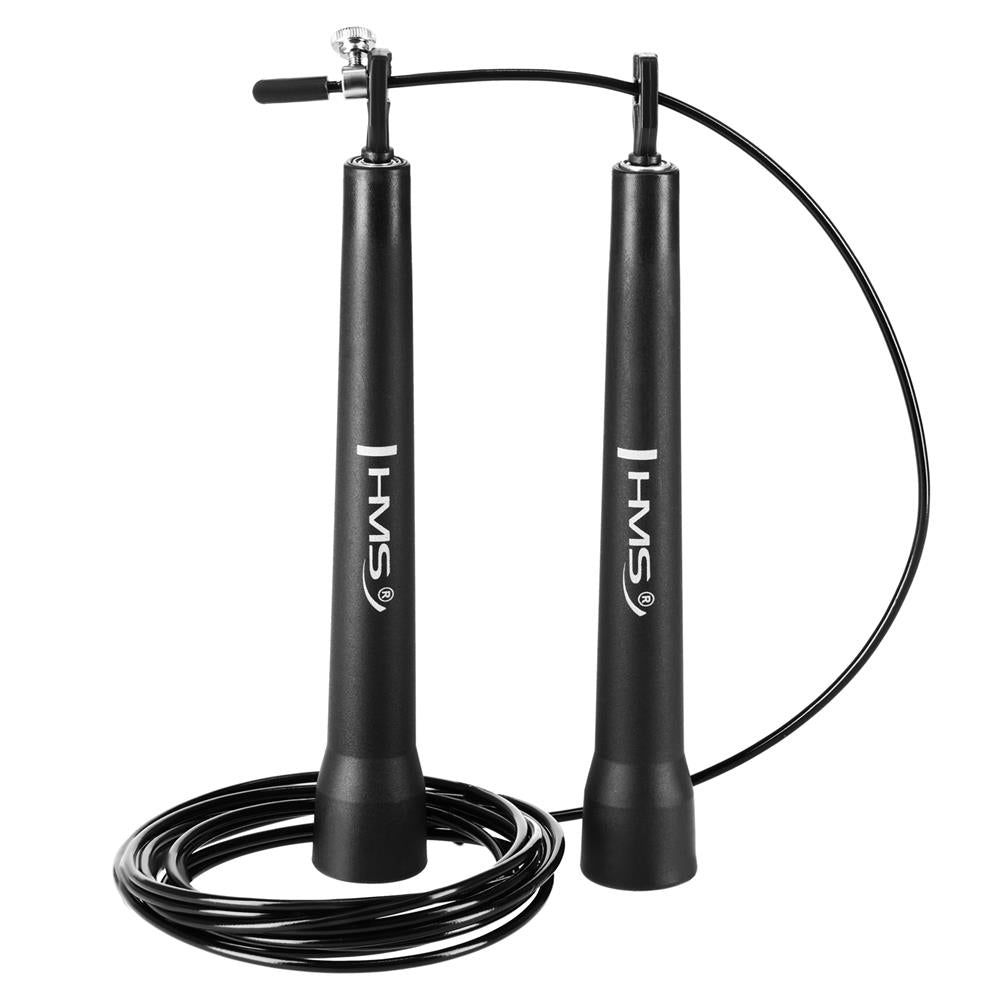 Speed Rope Springseil 280 cm Stahlseil verstellbar Schwarz | HMS SK50