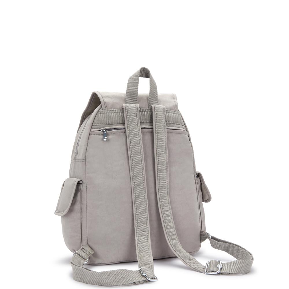 Kipling CITY PACK M, Mittelgroßer Rucksack, Grey Gris (grau), 16L, Stylisch & Kompakt