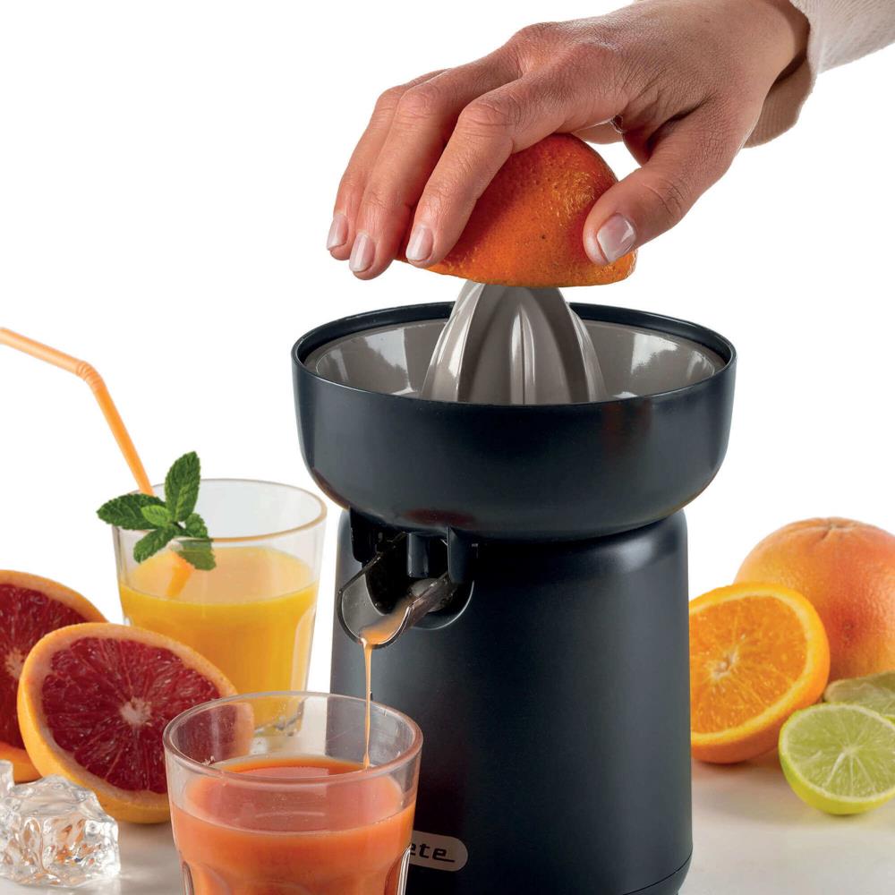 Ariete Breakfast Zitruspresse, Dunkelgrau, Elektrische Saftpresse, Entsafter, Klassisches Design