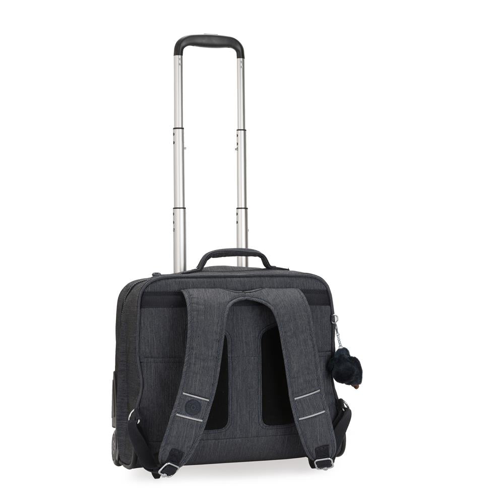 Kipling GIORNO, Großer Rucksack, Marine Navy (blau), 25L, mit Rollen und Laptopfach