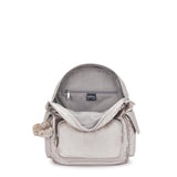Kipling CITY PACK S, Kleiner Rucksack, Metallic Glow (beige), 9L, Kompakt & Stylisch