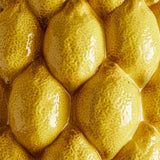 Bloomingville Limone Vase Steingut gelb D22xH22 cm Zitronenmotiv