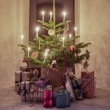 Bloomingville Peo Mäuse Engel Anhänger, Bunt, Wollfiguren 2er Set Weihnachtsdeko