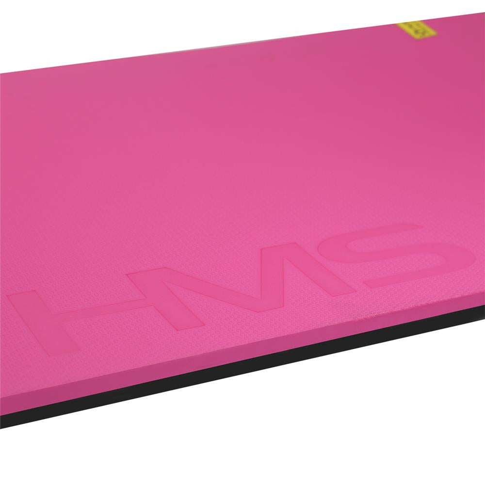 Fitnessmatte 120x60 cm 20 mm Rosa/Schwarz | HMS Premium MFK02