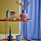 Bloomingville Loretta Teelichthalter, Orange, Polyresin – grafisches Design für dein Zuhause