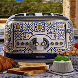 Ariete Capri Toaster, Mediterranes Design, 4-Scheiben-Toaster mit 6 Bräunungsstufen