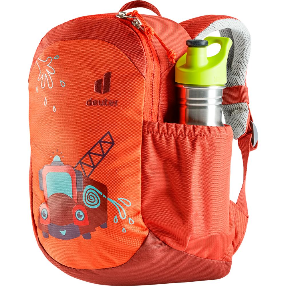 Deuter Pico, Kinderrucksack, Feuerwehr (rot), Kindergartenrucksack für Kinder ab 2 Jahre