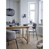 Bloomingville Ozcar Wanddekoration, blauer Steingut-Teller, nordisches Design