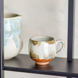 Bloomingville Jade Tasse aus Steingut in Natur 200 ml – 4er Set für Küche und Tischdeko
