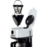 Ariete Moderna Filterkaffeemaschine, Weiß, 15 Tassen Kaffeemaschine, mit Glaskanne