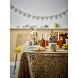 Bloomingville MINI Agnes Tasse, Weiß mit Orange, Steingut, große Kindertasse, dänisches Design