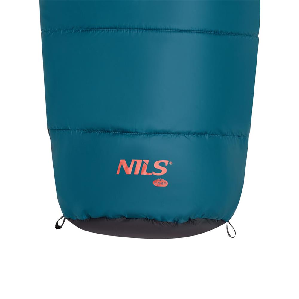 NILS CAMP Mumienschlafsack in Dunkelgrün - warmer Schlafsack für Camping und Outdoor bis -13 °C