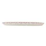 Bloomingville Wonderland Servierplatte Rosa Steingut Weihnachtsplatte 35 cm