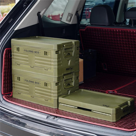 NILS CAMP Faltbox 32L Olivgrün Klappbox Aufbewahrungsbox belastbar