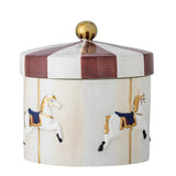 Bloomingville Merry-go-round Keksdose, Bunt, Steingut Vorratsdose 1880 ml