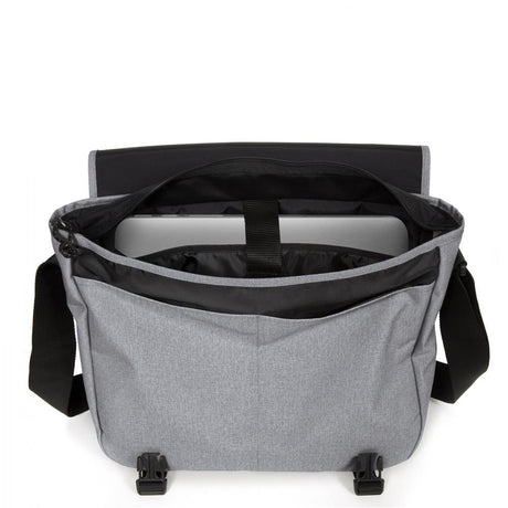 Eastpak DELEGATE +, Umhängetasche, Sunday Grey (grau), 20L, Laptoptasche, Messenger-Tasche