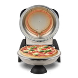 G3Ferrari elektrischer Pizzaofen Delizia Pizzamaker 1200 W für Pizza Ø 31cm icy cream Pizzamaker mit feuerfestem Naturstein beige Limitierte Edition