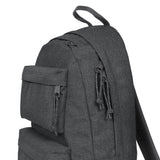 Eastpak PADDED DOUBLE, Rucksack, Black Denim (grau), 24L, mit Flaschenhalter und Laptopfach