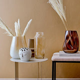 Bloomingville Isold Vase Natur Steingut 12,5 x 22 cm Dekovase Dänisches Design