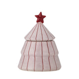 Bloomingville Shirly Gefäß mit Deckel Rosa Steingut Vorratsdose 420 ml