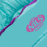 NILS CAMP Schlafsack Größe M Violett-Türkis - Mumienschlafsack für Outdoor, Trekking & Camping