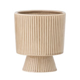 Bloomingville Ayleen Blumentopf, Beige, aus Steingut, D12xH12,5 cm