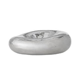 Bloomingville Shine Schale Silber Steingut D18xH6 cm – moderne Dekoschale