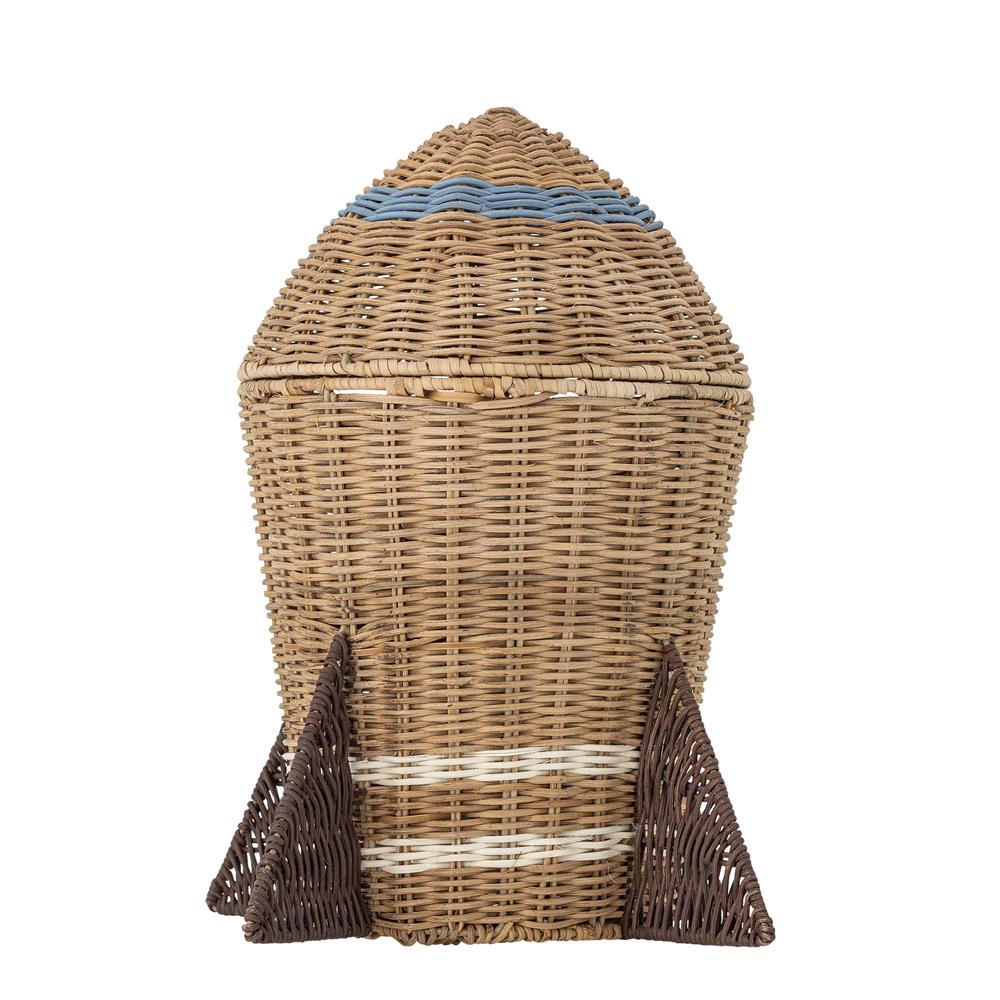 Bloomingville MINI Space Korb mit Deckel Natur Rattan Durchmesser 31cm
