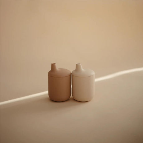 Mushie Silikon-Trinklernbecher, Natural, BPA-frei