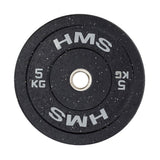 Hantelscheibe 5 kg Gummiert 50 mm Bumper Plate | HMS HTBR05