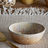 Bloomingville Milani Schale, 300 ml – Handgefertigte Steingutschale in Braun mit perlmuttartiger Glasur