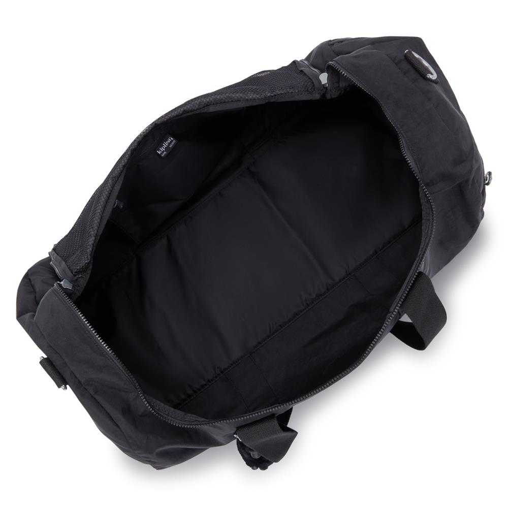 Kipling ARGUS M, Große Reisetasche, Black Noir (schwarz), 35L, Seesack mit interner Organisation