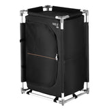 NILS CAMP Campingschrank faltbar - leichter Outdoor Schrank mit Netzfächern für Camping & Reisen