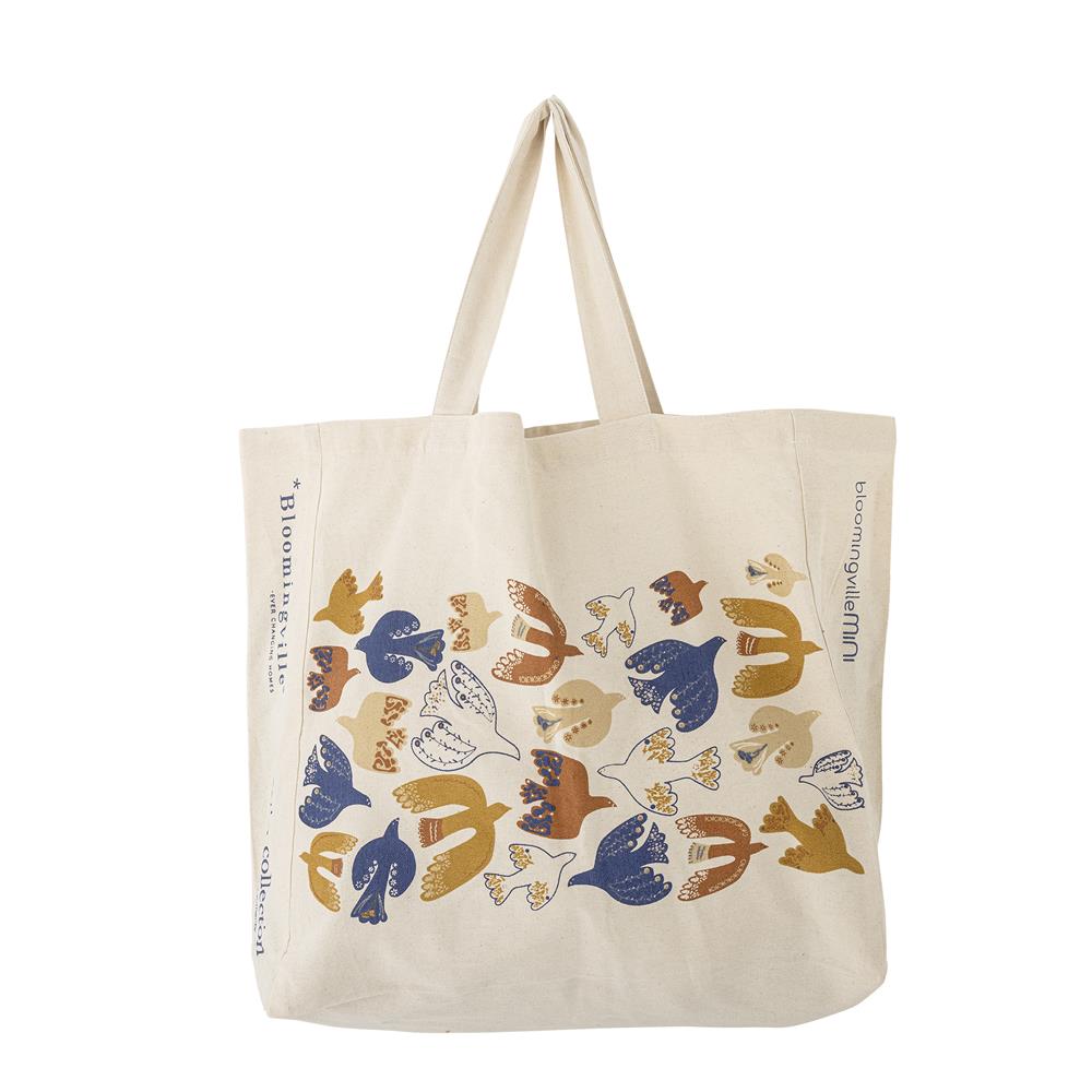 Bloomingville Anniversary Einkaufstasche Bunt Baumwolle 46x40cm