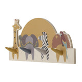 Bloomingville MINI Mallen Garderobenleiste Tiere Holz Kinderzimmer Hakenleiste