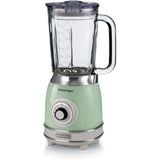 Ariete Vintage Standmixer, Grün, Glasbehälter 1,5L, Smoothie Maker, 1000W