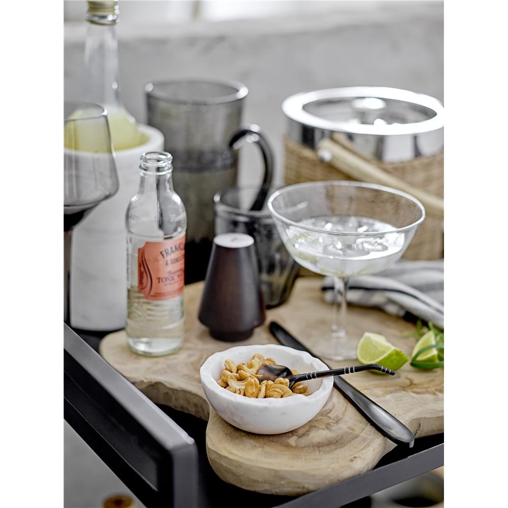 Bloomingville Anora Krug Grau 1L Kanne aus mundgeblasenem Glas dänisches Design