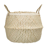 Bloomingville Aufbewahrungskorb braun/natur 42cm x 34cm Seegras Dekoration dänisches Design