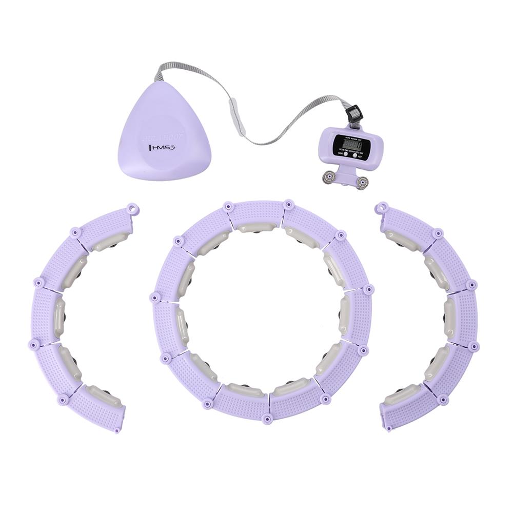 Hula Hoop Reifen mit LCD-Zähler, Magneten und Gewicht Violett | HMS HHM14