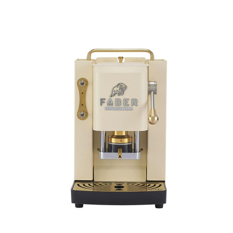 Faber Pro Deluxe 3.0 Old British Heritage White Messing ESE Pad Kaffeemaschine 44 mm