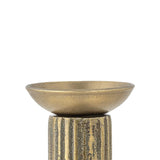 Bloomingville Fargo Kerzenmanschette aus Metall in Gold – Kerzenring für Tischdeko