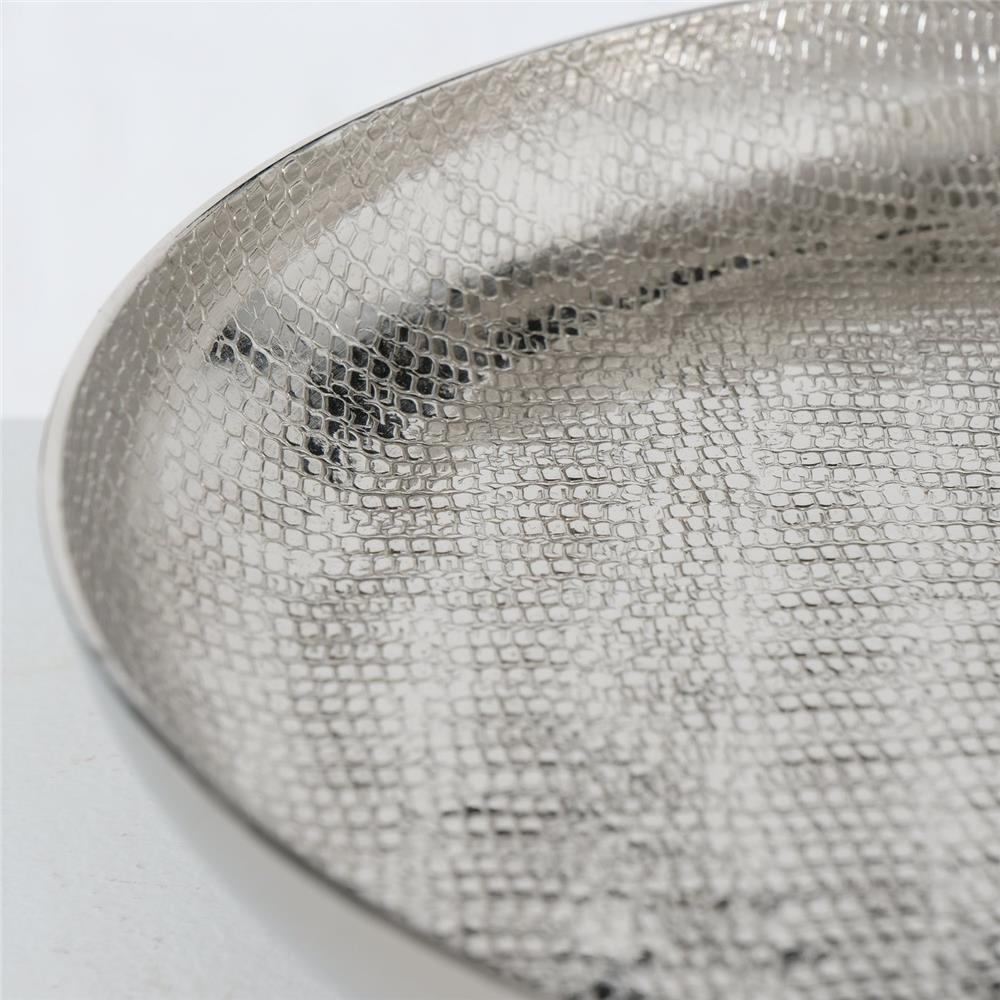 BOLTZE Etagere Passia 30cm 2-stöckig Silber glänzend mit Griff für Dekoration Elegantes Design