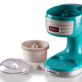 Ariete Party Time Ice Crusher, Blau, Eiscrusher für Cocktails & Slush, Retro-Design, 50er Jahre-Stil