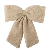 Bloomingville Ruby Dekoschleife Natur Polyester Weihnachtsdeko mit Clip