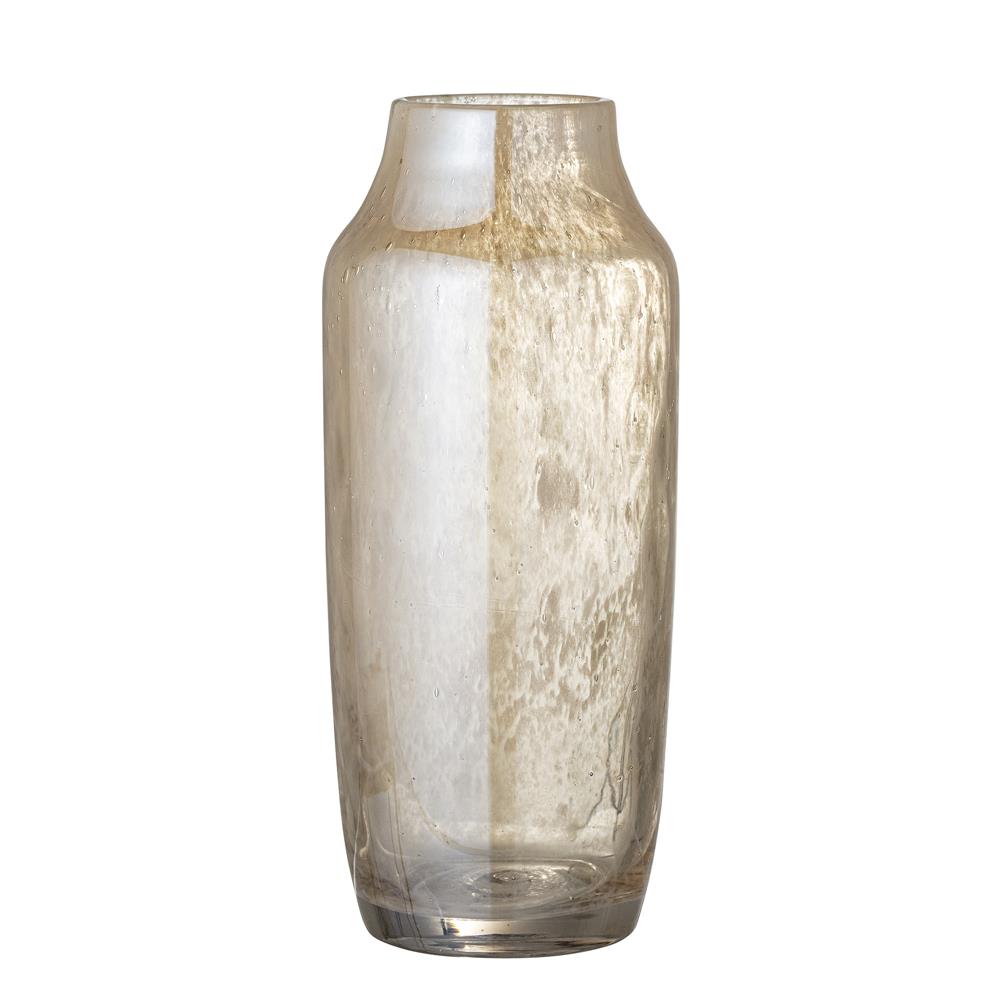 Bloomingville Frid Vase, Natur, Glas, D13xH30,5 cm