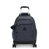 Kipling NEW ZEA, Großer Schulrucksack mit Rollen und Laptopfach, 26L, Marine Navy (blau)