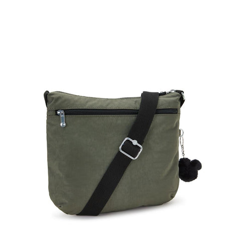 Kipling ARTO M, Mittelgroße Umhängetasche, Green Moss (grün), Schultertasche mit Reißverschluss